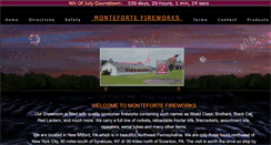 Desktop Screenshot of montefortefireworks.com