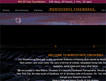 Tablet Screenshot of montefortefireworks.com